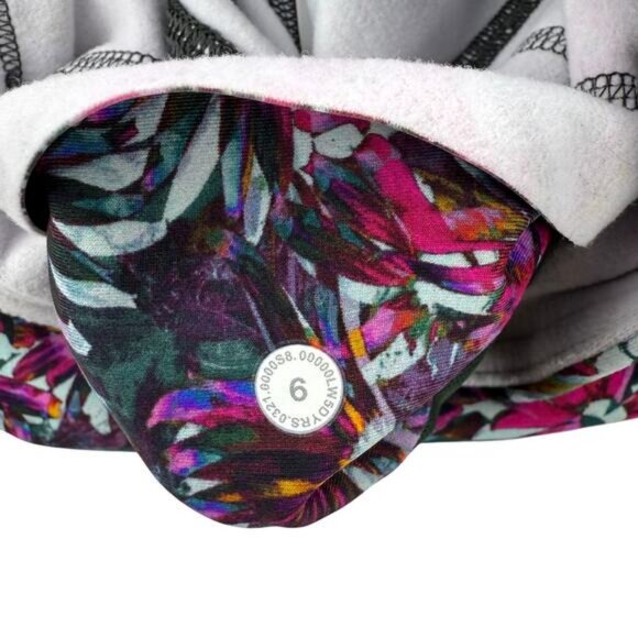 Lululemon Base Pace High-Rise Fleece Tight 28" In Floral Electric Multi Size 6 - Picture 7 of 8